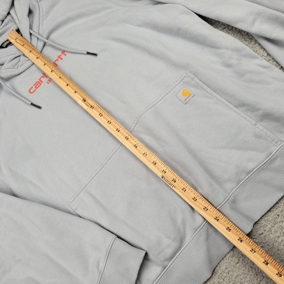 Carhartt Force‎ Relaxed Fit Gray Hoodie XXL Womens Sweatshirt - Picture 8 of 8